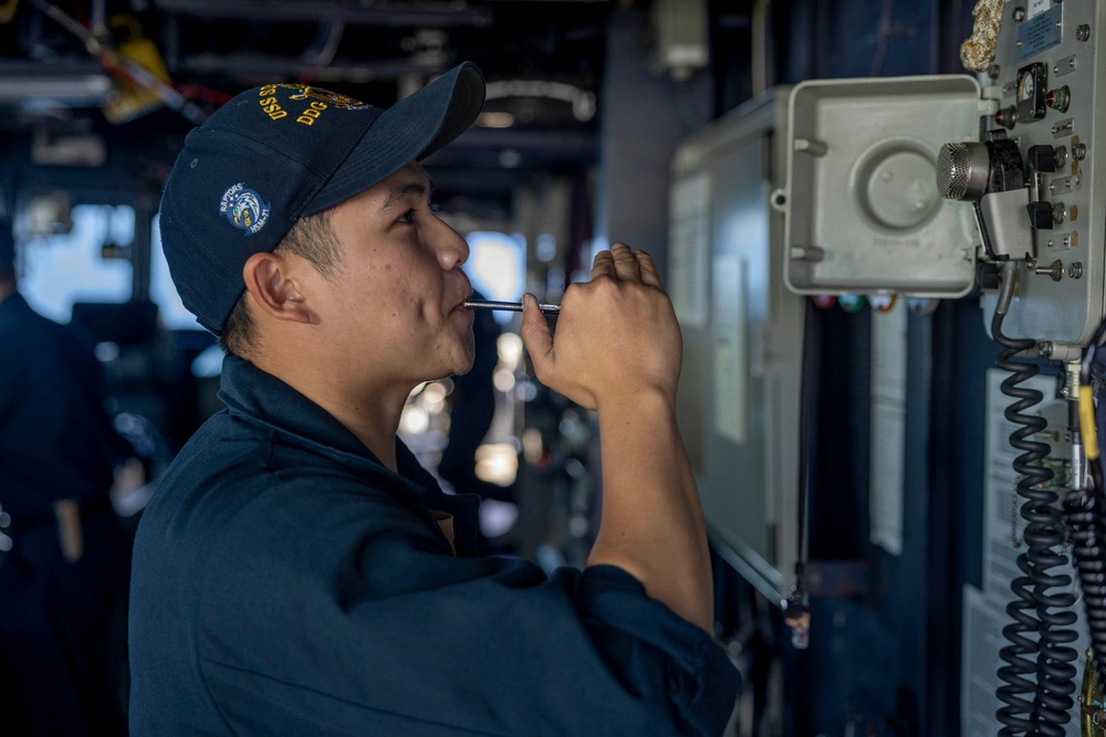 Spruance conducts routine operations