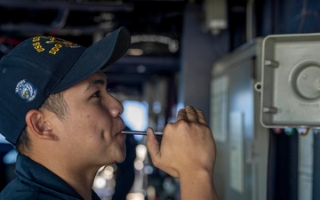 Spruance conducts routine operations