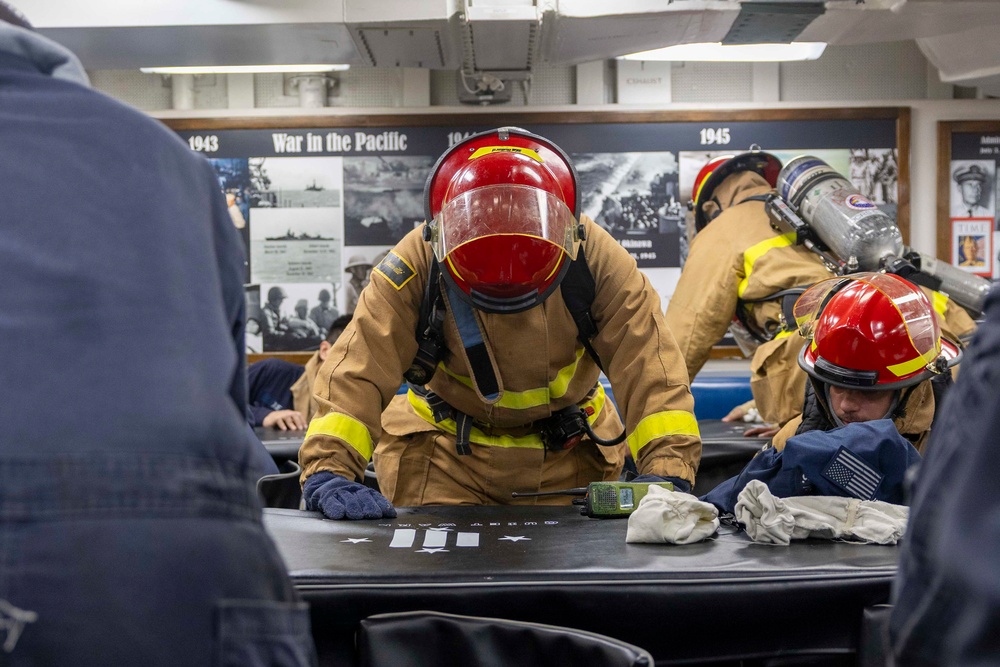 Spruance conducts routine operations