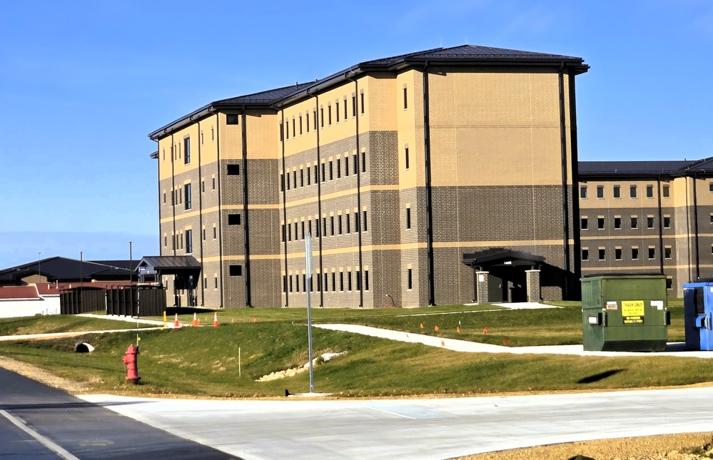 November 2025 construction operations for South Barracks Project at Fort McCoy