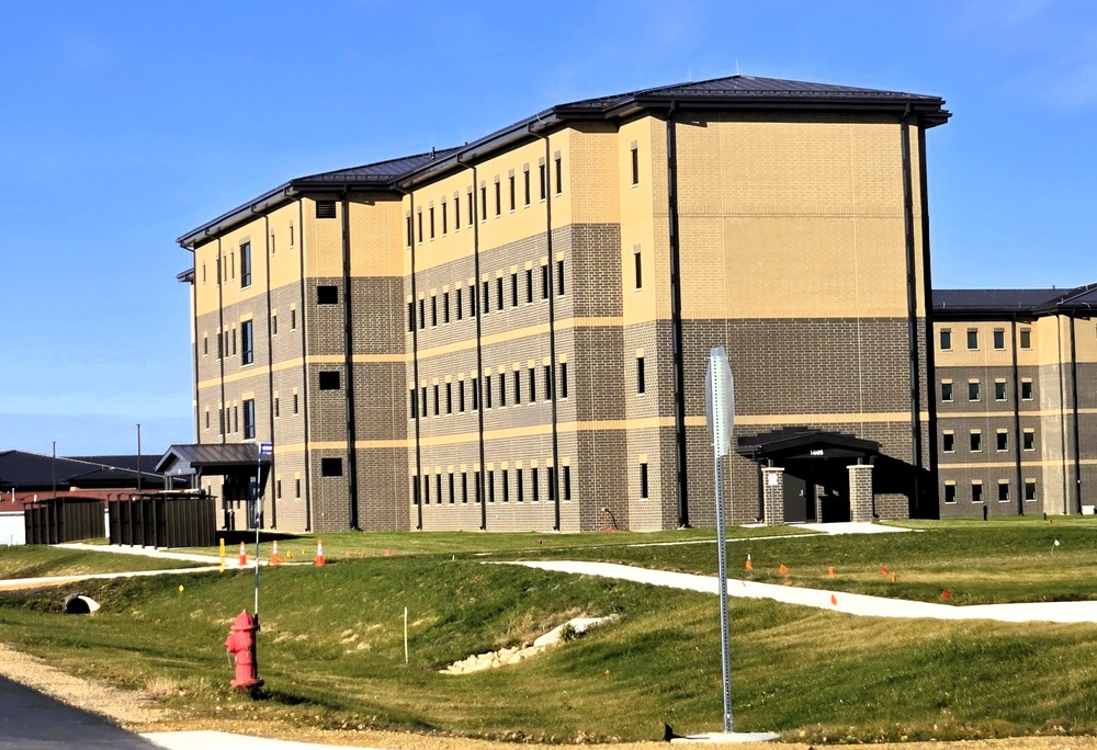 November 2025 construction operations for South Barracks Project at Fort McCoy