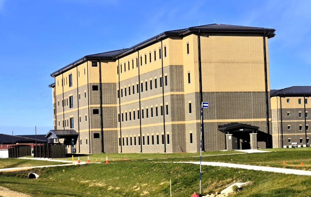 November 2025 construction operations for South Barracks Project at Fort McCoy