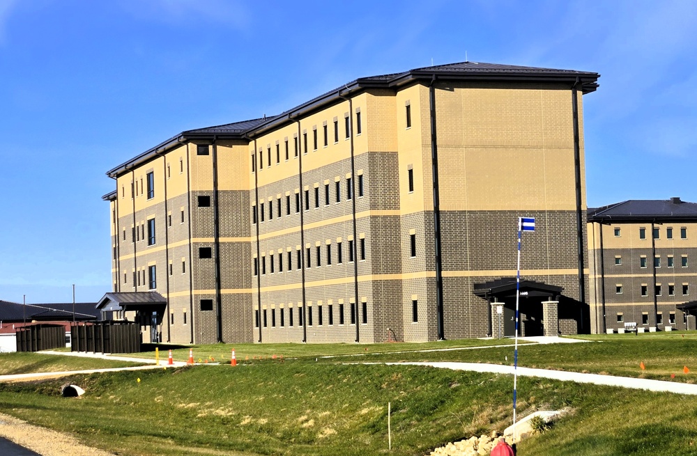 November 2025 construction operations for South Barracks Project at Fort McCoy