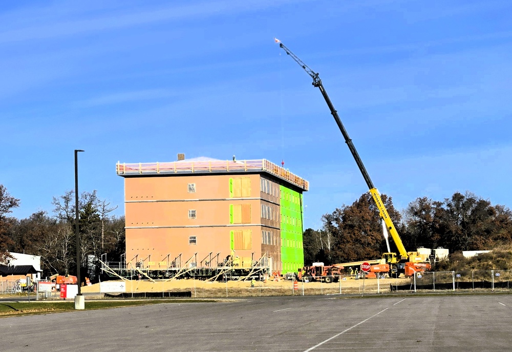 November 2025 construction operations for $55.75 million Collective Training Officers Quarters Project