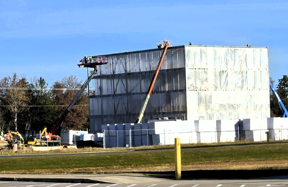 November 2025 construction operations for $55.75 million Collective Training Officers Quarters Project