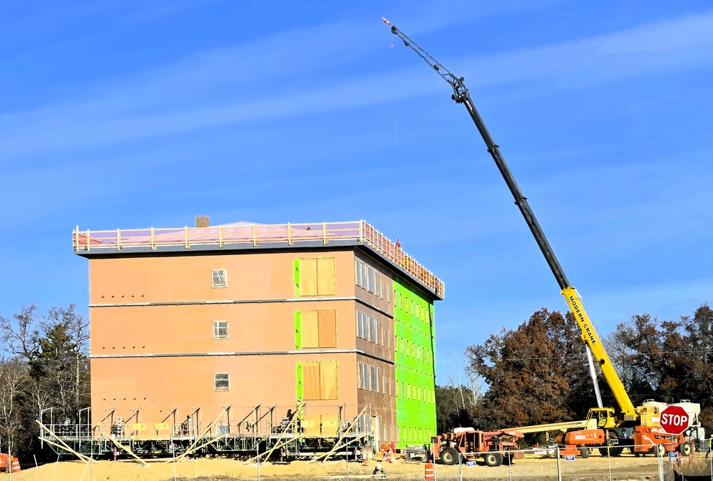 November 2025 construction operations for $55.75 million Collective Training Officers Quarters Project