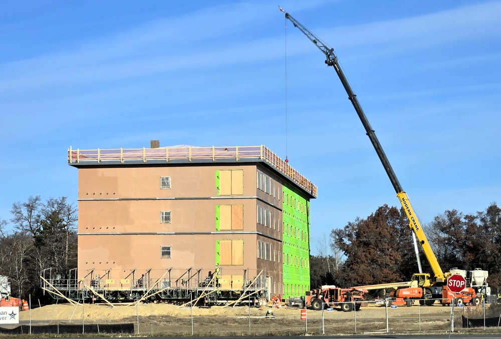 November 2025 construction operations for $55.75 million Collective Training Officers Quarters Project