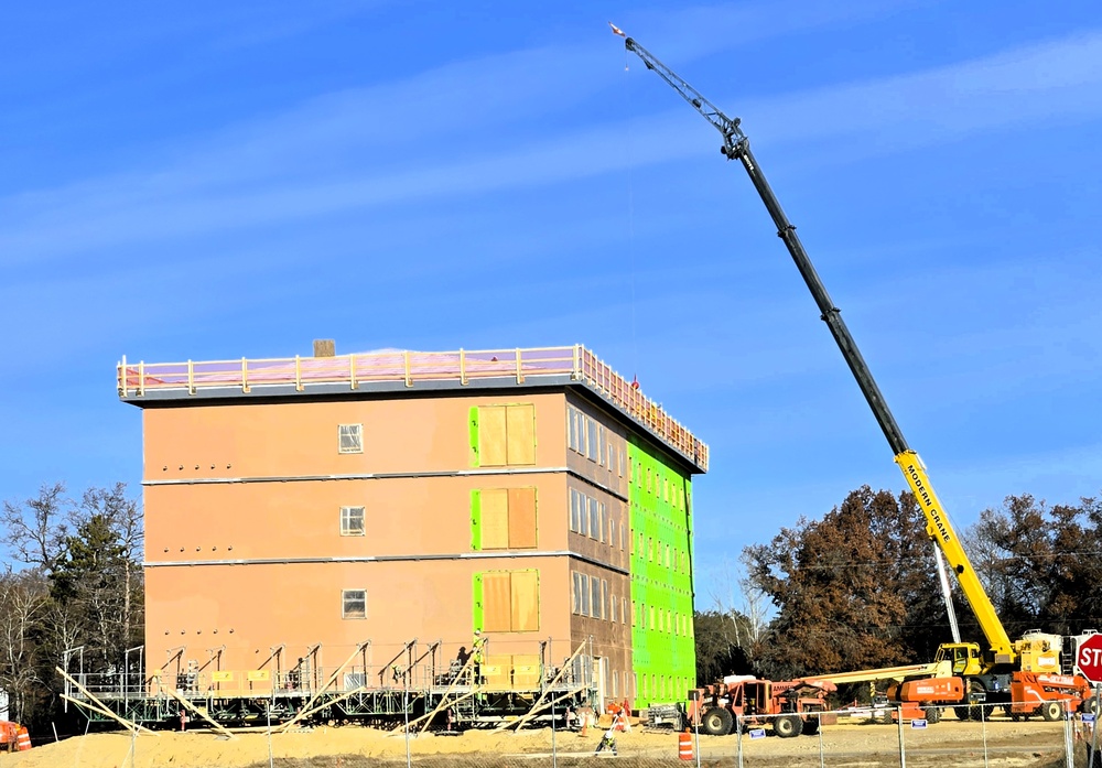 November 2025 construction operations for $55.75 million Collective Training Officers Quarters Project