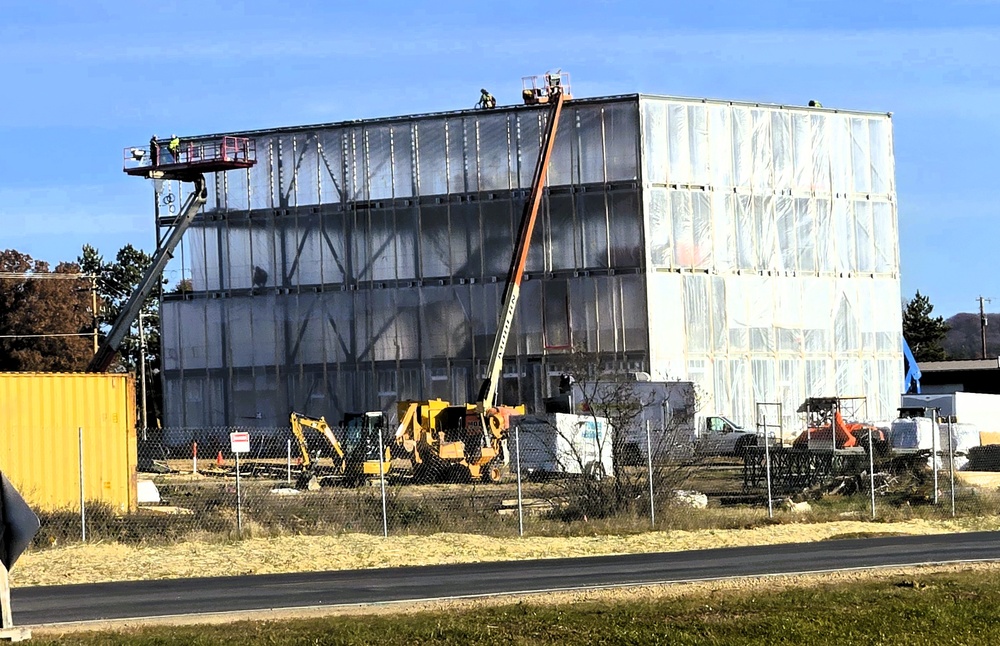 November 2025 construction operations for $55.75 million Collective Training Officers Quarters Project