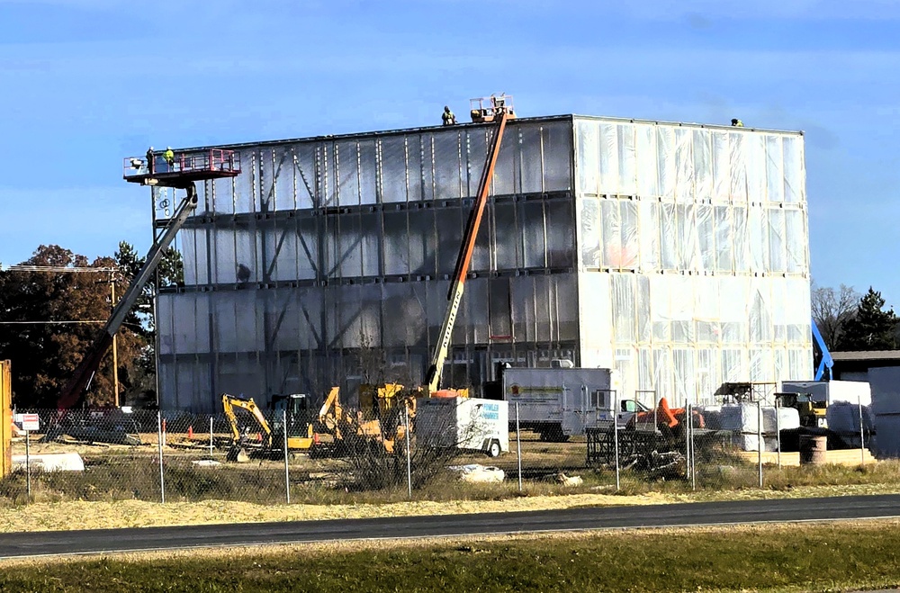 November 2025 construction operations for $55.75 million Collective Training Officers Quarters Project