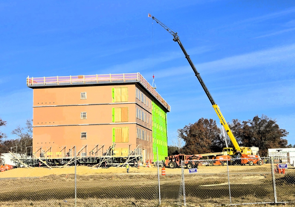 November 2025 construction operations for $55.75 million Collective Training Officers Quarters Project