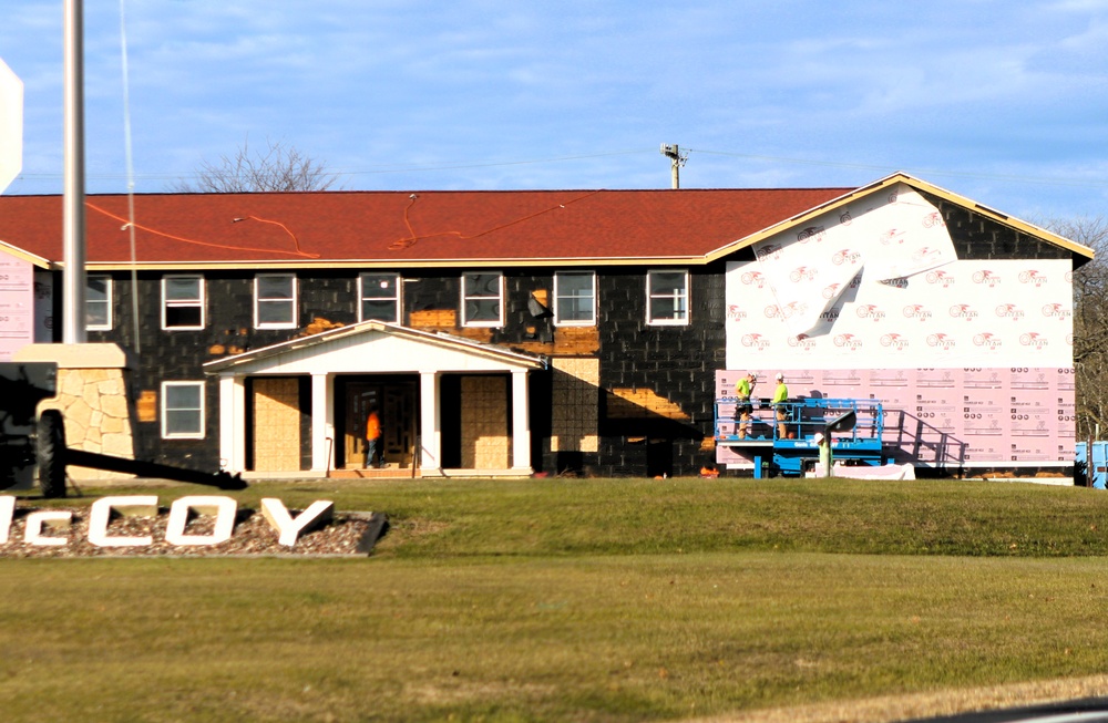 U.S. Army Garrison-Fort McCoy Headquarters building renovation under way; work began Oct. 1