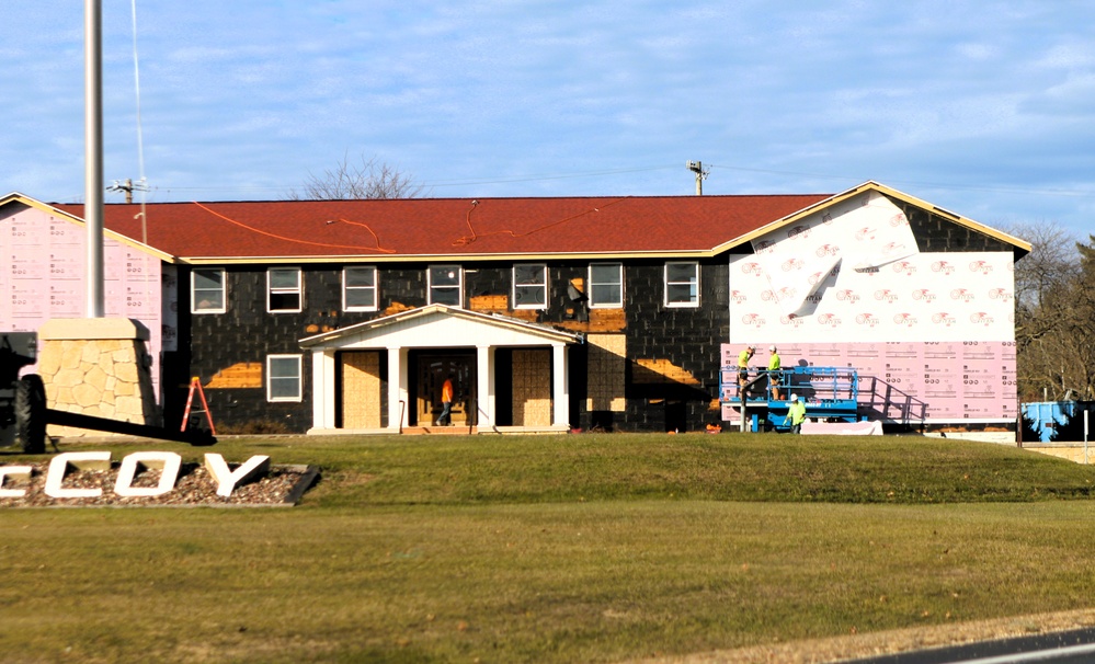 U.S. Army Garrison-Fort McCoy Headquarters building renovation under way; work began Oct. 1