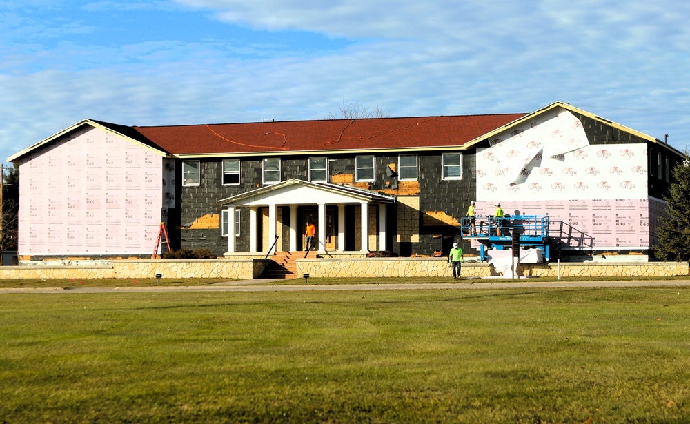 U.S. Army Garrison-Fort McCoy Headquarters building renovation under way; work began Oct. 1