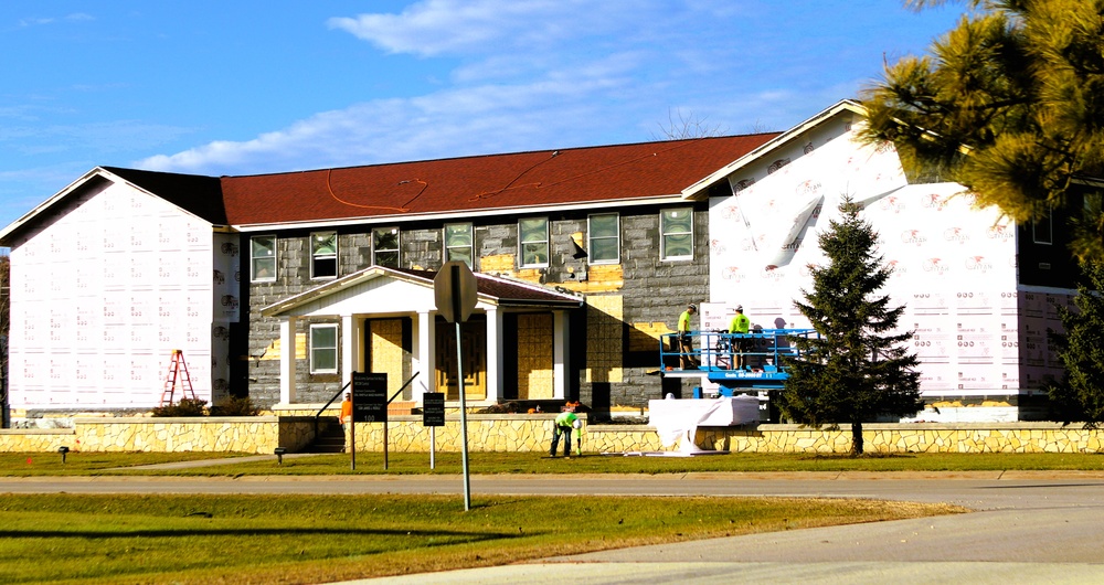 U.S. Army Garrison-Fort McCoy Headquarters building renovation under way; work began Oct. 1