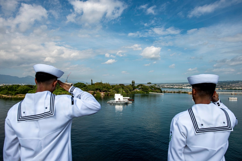 Nimitz Arrives at Joint Base Pearl Harbor-Hickham