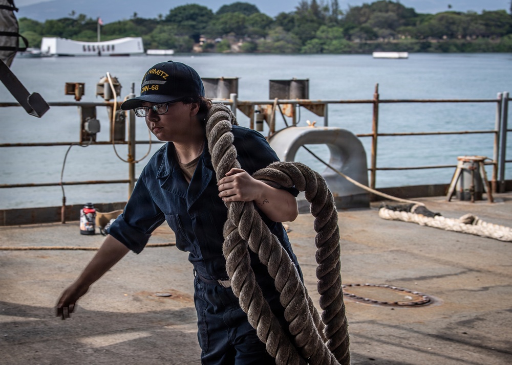 Nimitz Arrives at Joint Base Pearl Harbor-Hickham