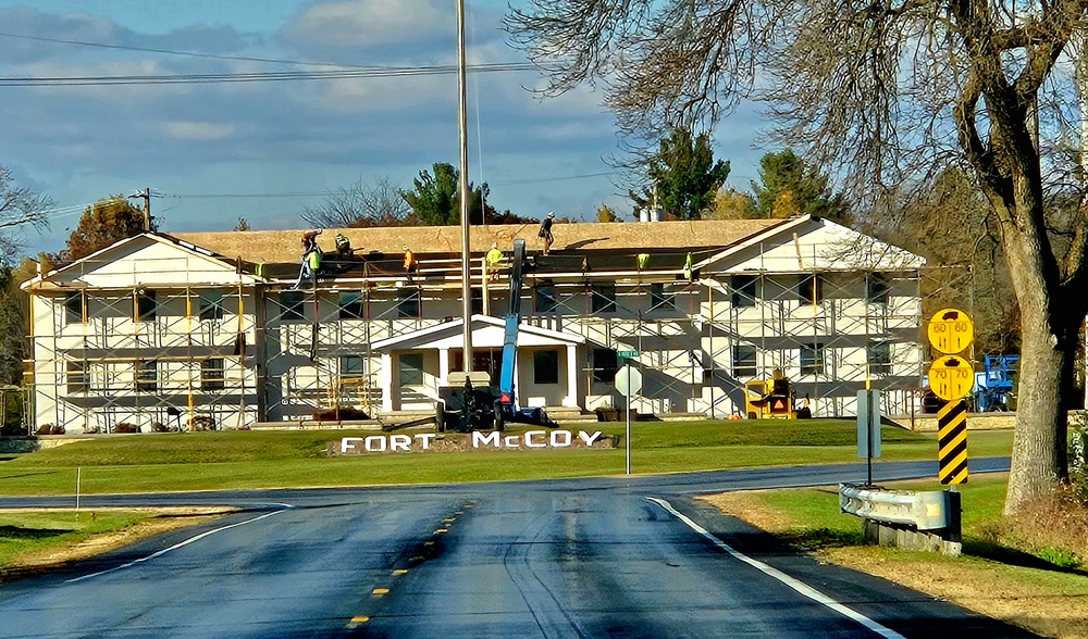 U.S. Army Garrison-Fort McCoy Headquarters building renovation under way; work began Oct. 1