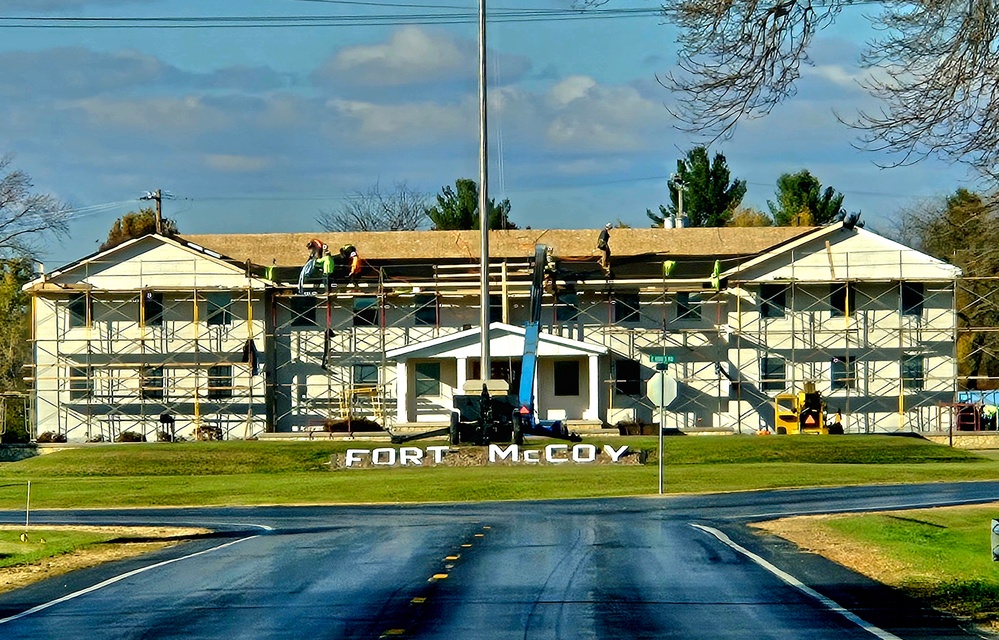 U.S. Army Garrison-Fort McCoy Headquarters building renovation under way; work began Oct. 1