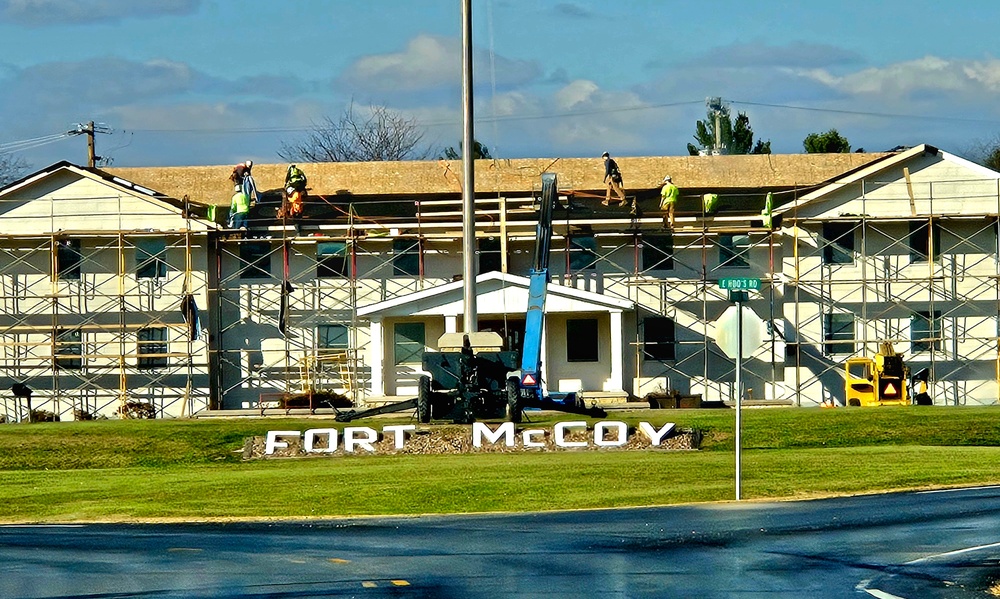 U.S. Army Garrison-Fort McCoy Headquarters building renovation under way; work began Oct. 1
