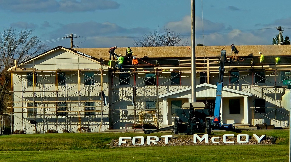 U.S. Army Garrison-Fort McCoy Headquarters building renovation under way; work began Oct. 1