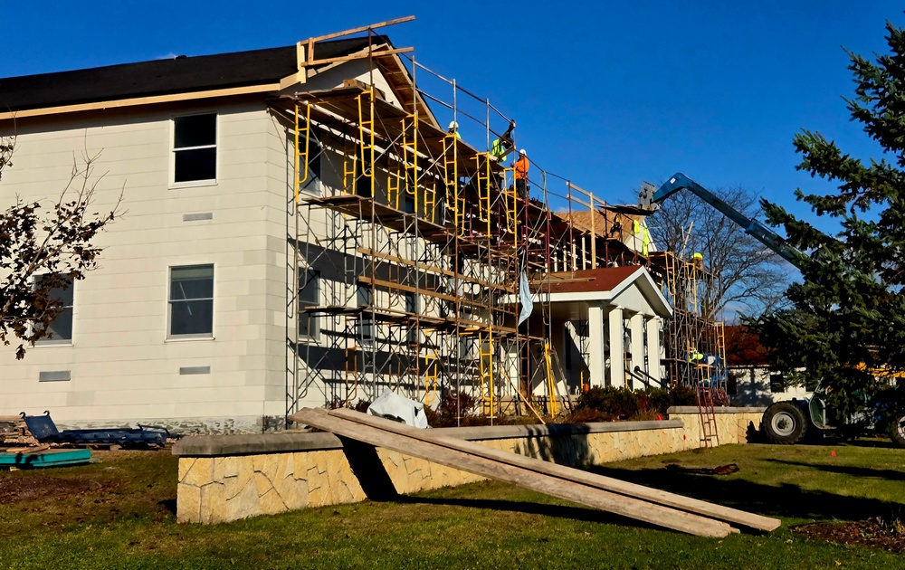 U.S. Army Garrison-Fort McCoy Headquarters building renovation under way; work began Oct. 1