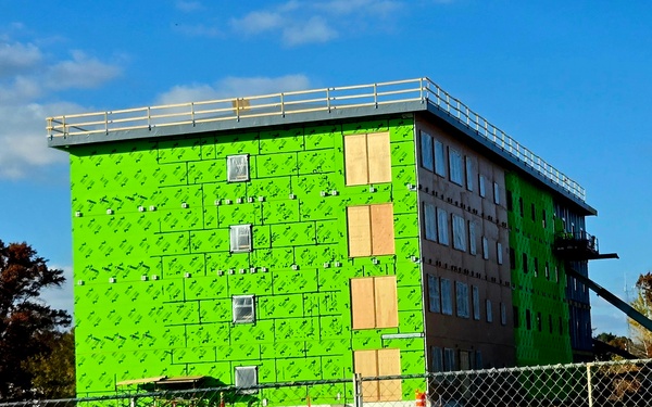 October 2025 construction operations for $55.75 million Collective Training Officers Quarters Project