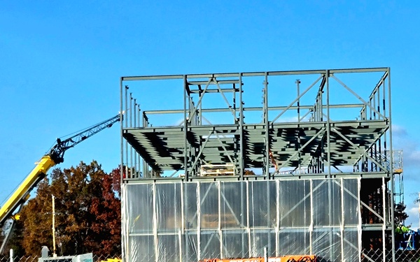 October 2025 construction operations for $55.75 million Collective Training Officers Quarters Project