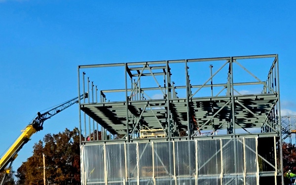 October 2025 construction operations for $55.75 million Collective Training Officers Quarters Project