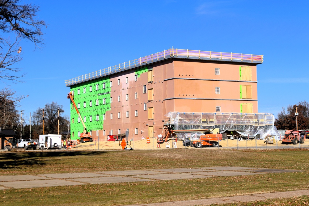 November 2025 construction operations for $55.75 million Collective Training Officers Quarters Project