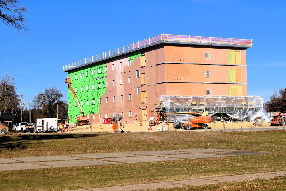 November 2025 construction operations for $55.75 million Collective Training Officers Quarters Project