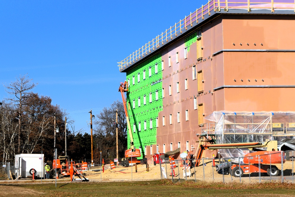 November 2025 construction operations for $55.75 million Collective Training Officers Quarters Project