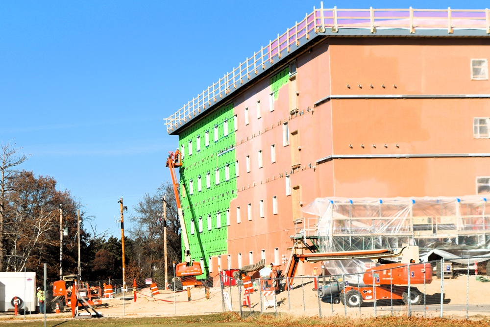 November 2025 construction operations for $55.75 million Collective Training Officers Quarters Project