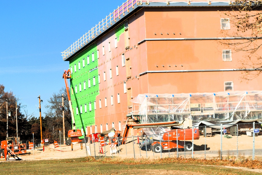 November 2025 construction operations for $55.75 million Collective Training Officers Quarters Project