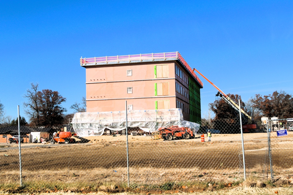 November 2025 construction operations for $55.75 million Collective Training Officers Quarters Project