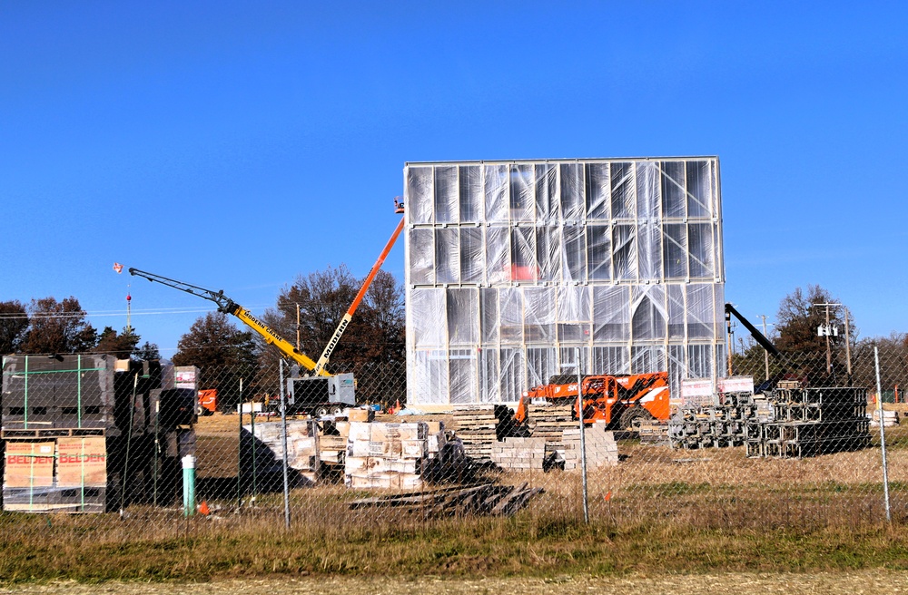 November 2025 construction operations for $55.75 million Collective Training Officers Quarters Project