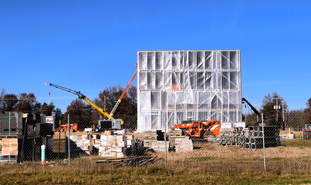 November 2025 construction operations for $55.75 million Collective Training Officers Quarters Project