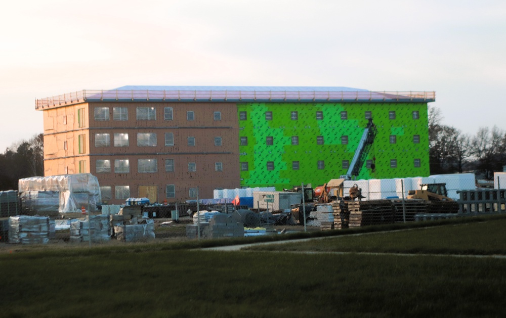 November 2025 construction operations for $55.75 million Collective Training Officers Quarters Project