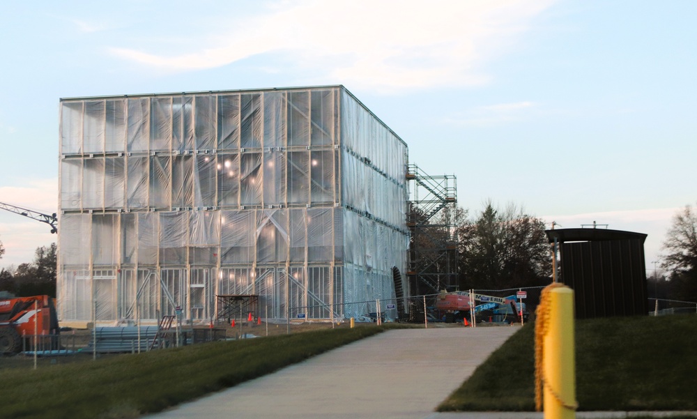 November 2025 construction operations for $55.75 million Collective Training Officers Quarters Project