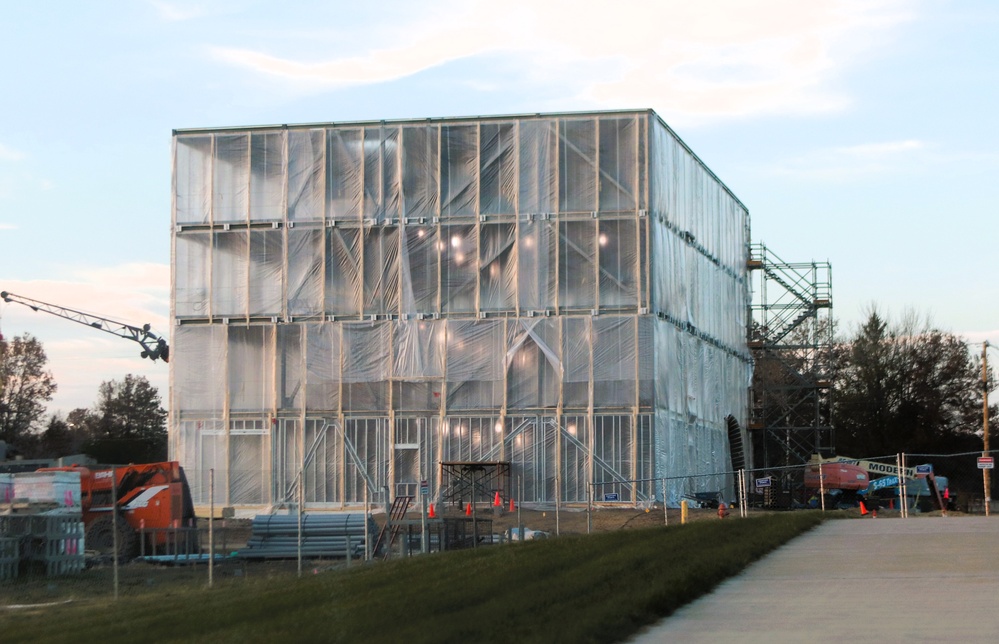 November 2025 construction operations for $55.75 million Collective Training Officers Quarters Project