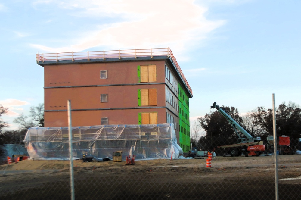 November 2025 construction operations for $55.75 million Collective Training Officers Quarters Project