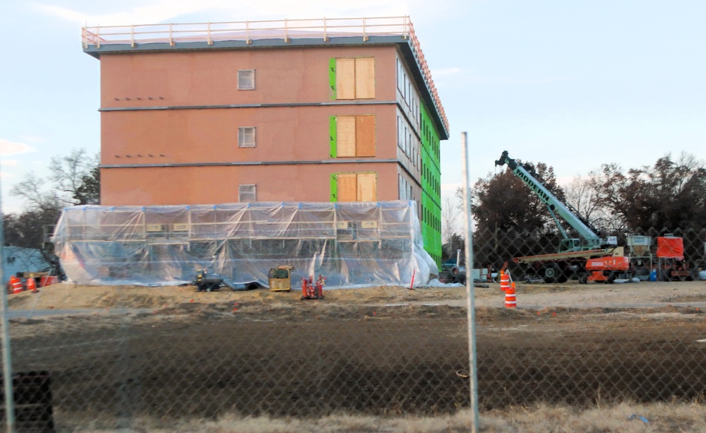 November 2025 construction operations for $55.75 million Collective Training Officers Quarters Project