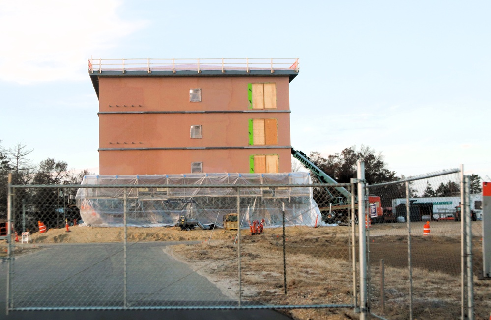 November 2025 construction operations for $55.75 million Collective Training Officers Quarters Project