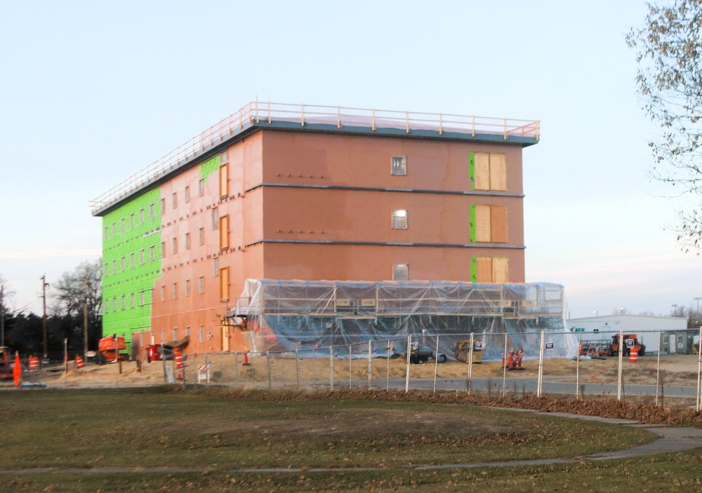November 2025 construction operations for $55.75 million Collective Training Officers Quarters Project