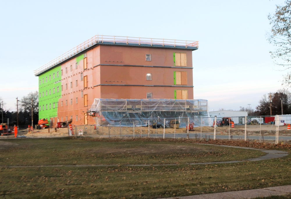 November 2025 construction operations for $55.75 million Collective Training Officers Quarters Project