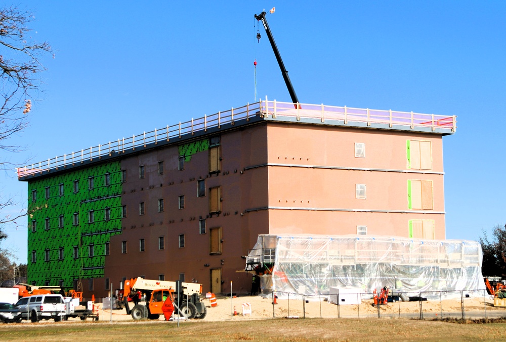 November 2025 construction operations for $55.75 million Collective Training Officers Quarters Project