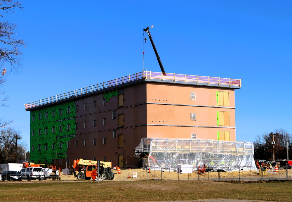 November 2025 construction operations for $55.75 million Collective Training Officers Quarters Project