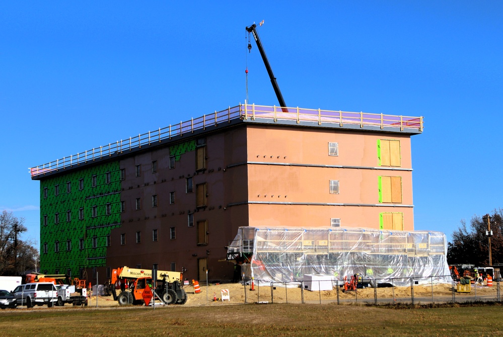 November 2025 construction operations for $55.75 million Collective Training Officers Quarters Project