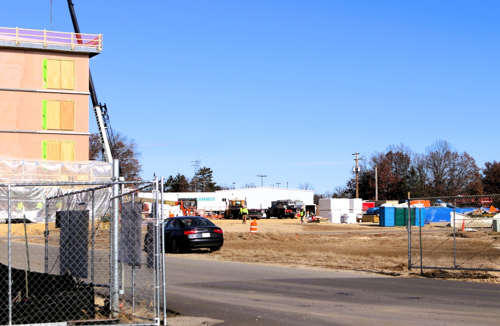 November 2025 construction operations for $55.75 million Collective Training Officers Quarters Project