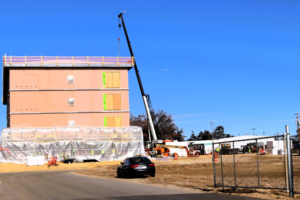 November 2025 construction operations for $55.75 million Collective Training Officers Quarters Project